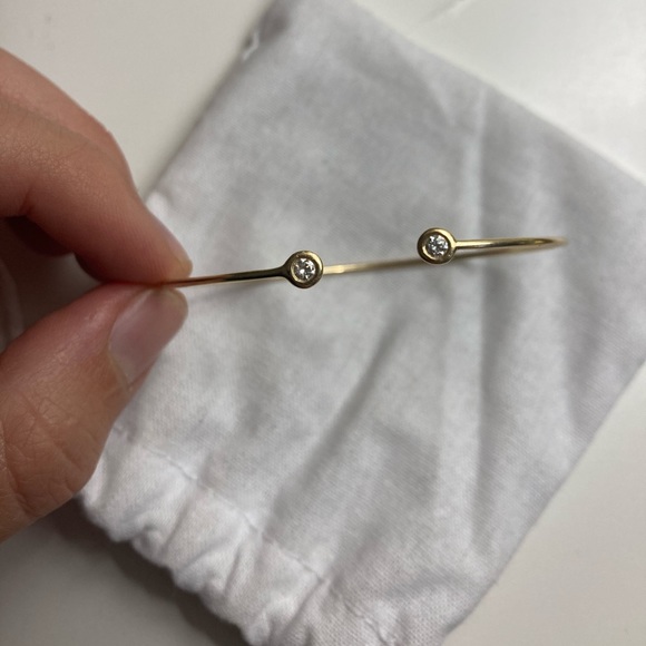 Liven Co Open Bezel Cuff 14k gold - Picture 2 of 7